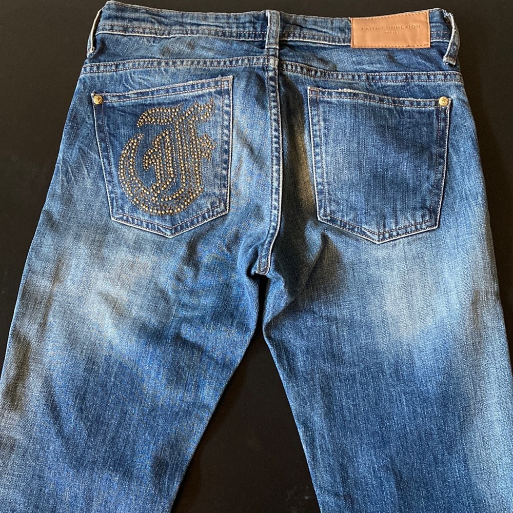 NWT Faith Connexion Medium Wash Blue Jeans 25